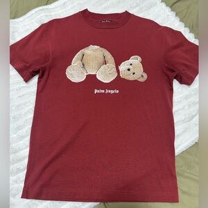 Palm Angels Red Teddy Bear T-Shirt